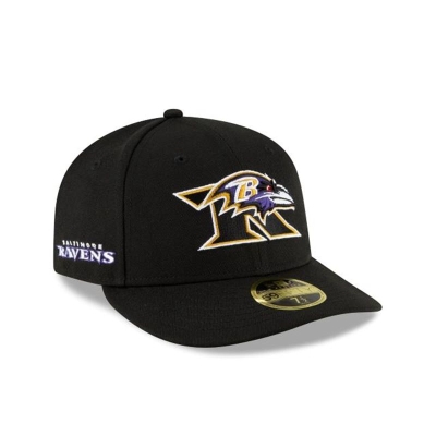 Baltimore Ravens Gorra | New Era NFL Logo Mix Low Profile 59fifty Fitted Cap Mexico - Negros